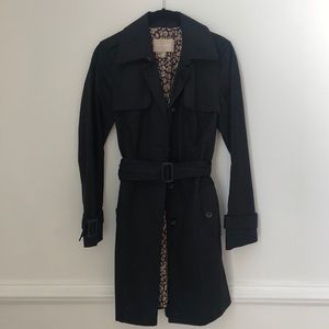 Classic black trench coat